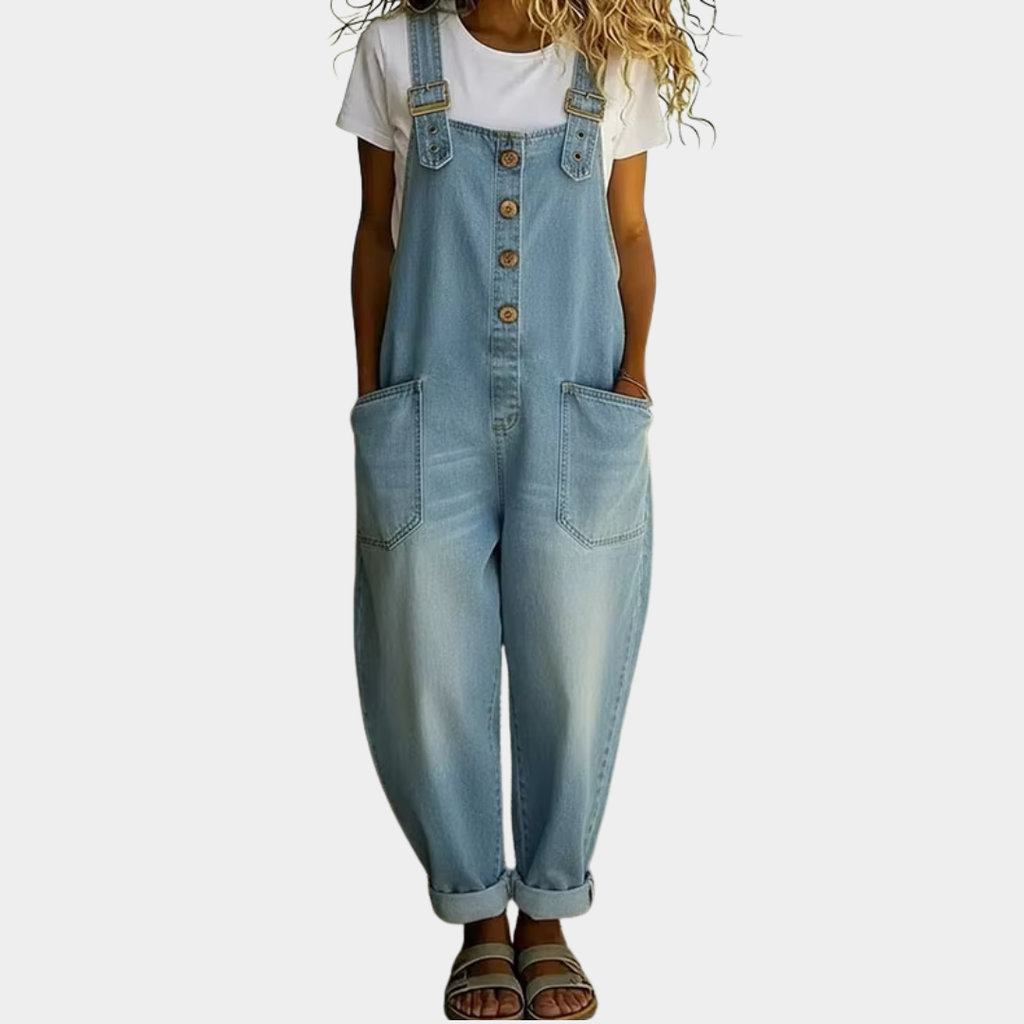 Carmen jumpsuit denim azul claro