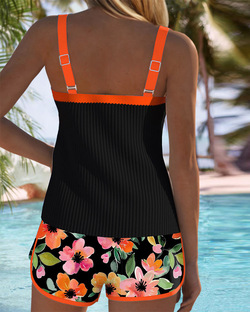Thea | Conjunto de tankini elegante de dos piezas
