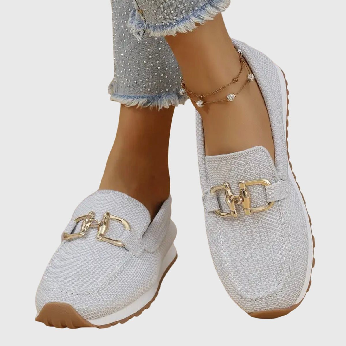 Lili - Zapatillas deportivas ortopédicas tipo mocasín