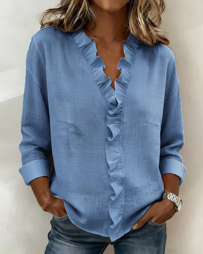 SUSAN | BLUSA CON VOLANTES