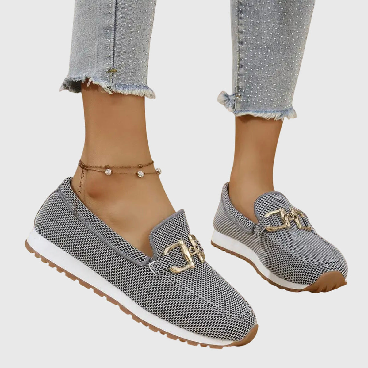 Lili - Zapatillas deportivas ortopédicas tipo mocasín