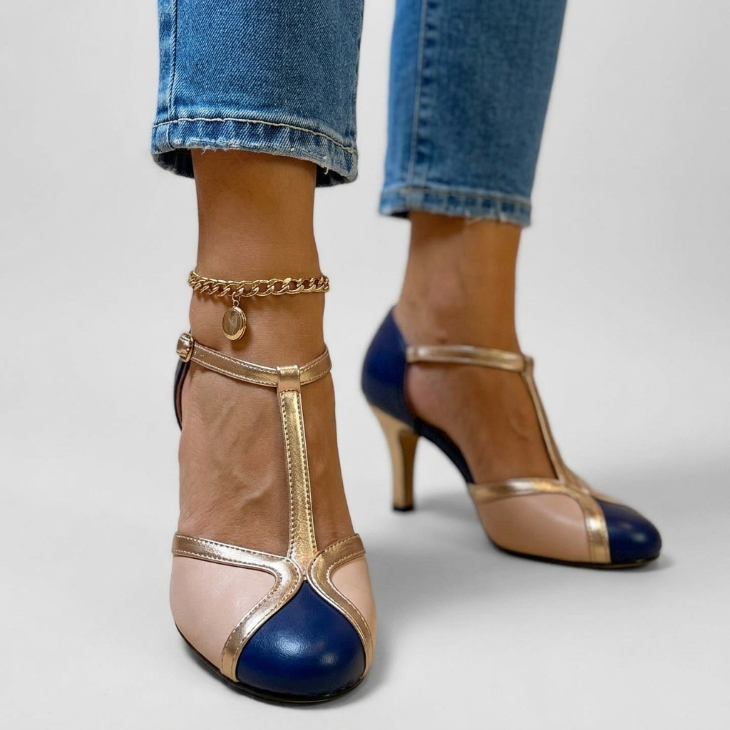 Susan | Tacones con correa en T y comodidad para todo el día