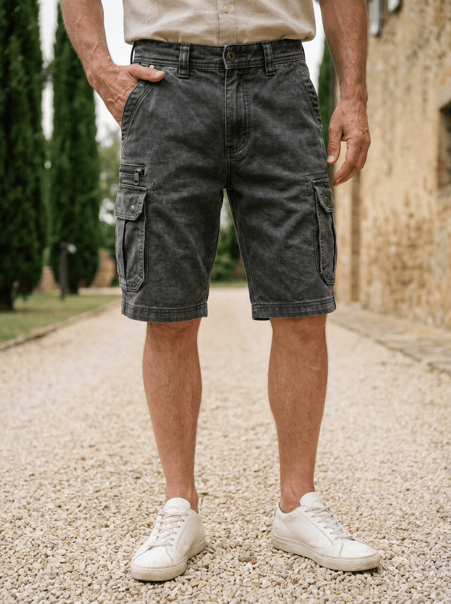 Beeckhoven™ | Shorts cargo de denim funcional