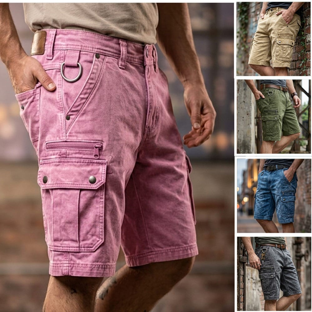 Beeckhoven™ | Shorts cargo de denim funcional