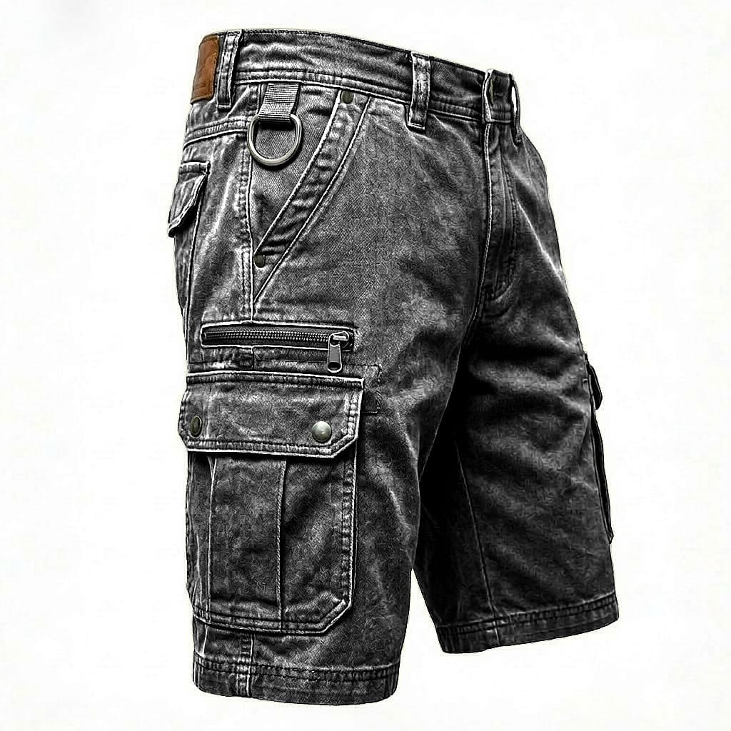 Beeckhoven™ | Shorts cargo de denim funcional