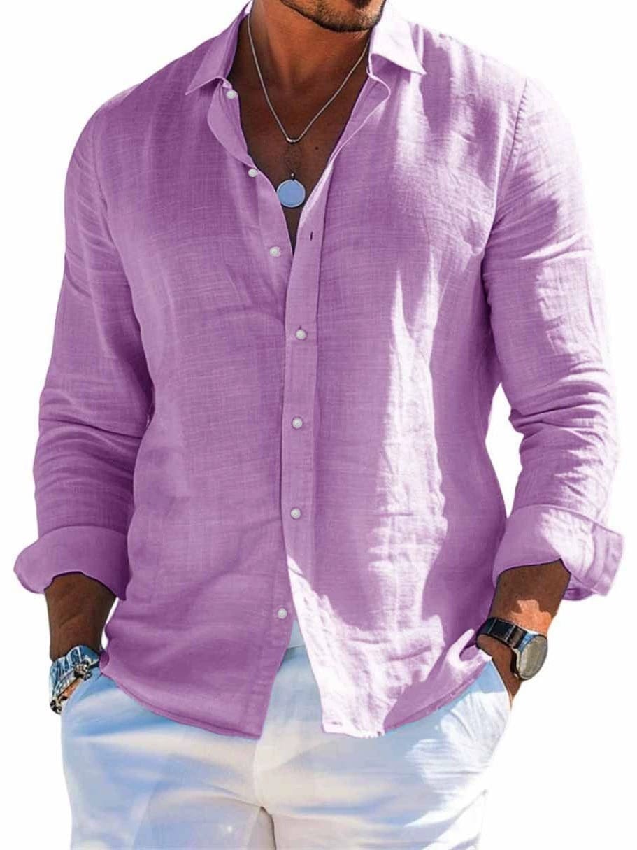 Camisa Étienne — Lino con Algodón, Fresca y Sin Arrugas