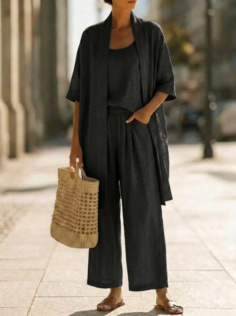 Conjunto 3 piezas negro