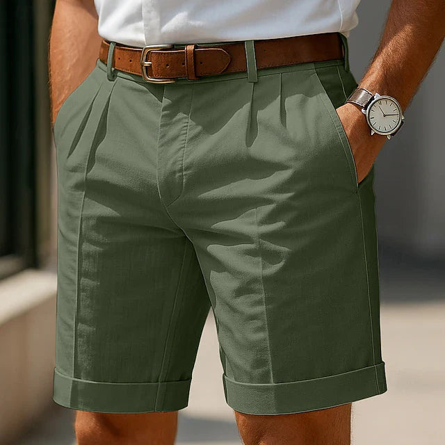 Cazel | Shorts chinos plisados de verano